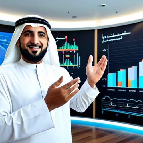 Innovation Leadership**

"A professional Arab businessman in a modern office setting, fully clothed in a modest thawb and ghutra, confidently gesturing towards a holographic display showcasing growth charts and innovative concepts. Background features stylized Arabic calligraphy and modern architectural elements.  Perfect anatomy, correct proportions, natural pose, well-formed hands, proper finger count, professional attire, safe for work, appropriate content, high quality, professional, family-friendly."

**
