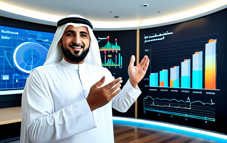 Innovation Leadership**

"A professional Arab businessman in a modern office setting, fully clothed in a modest thawb and ghutra, confidently gesturing towards a holographic display showcasing growth charts and innovative concepts. Background features stylized Arabic calligraphy and modern architectural elements.  Perfect anatomy, correct proportions, natural pose, well-formed hands, proper finger count, professional attire, safe for work, appropriate content, high quality, professional, family-friendly."

**