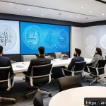 혁신경영 학습자들이 범하기 쉬운 오류 - A modern Middle Eastern office environment filled with diverse professional teams collaborating enth...
