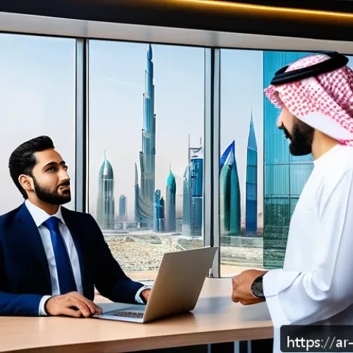 혁신경영컨설팅 고객 요구사항 분석법 - A professional Middle Eastern business consultant in modern office attire analyzing customer data on...