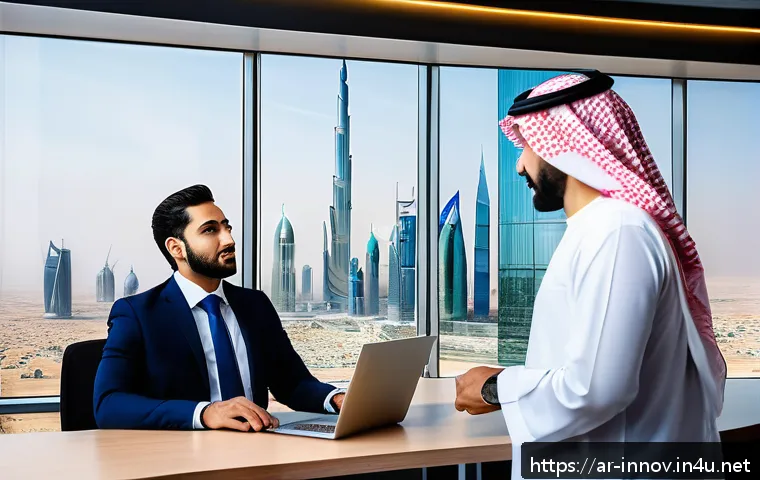 혁신경영컨설팅 고객 요구사항 분석법 - A professional Middle Eastern business consultant in modern office attire analyzing customer data on...